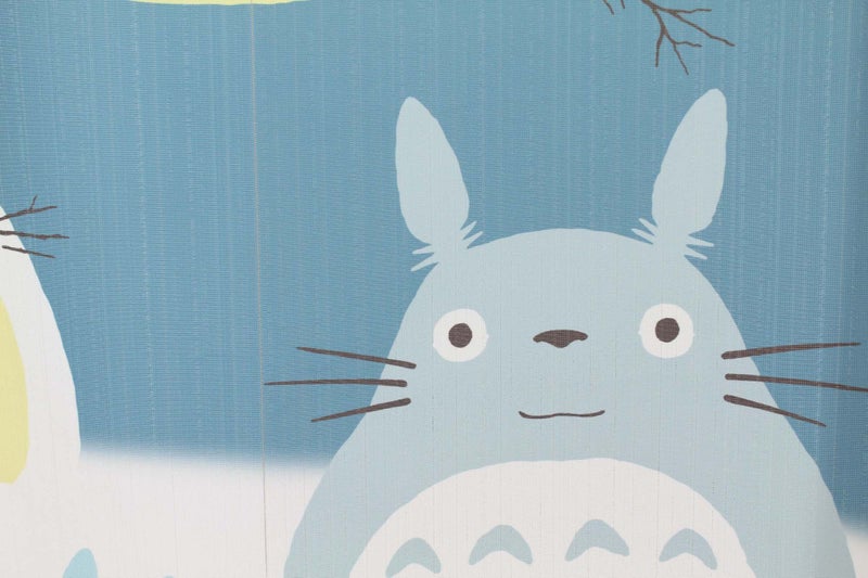NARUMI é¸£æµ· Totoro Noren Curtain Tapestry Winter Sky and Crescent Moon - Image 5